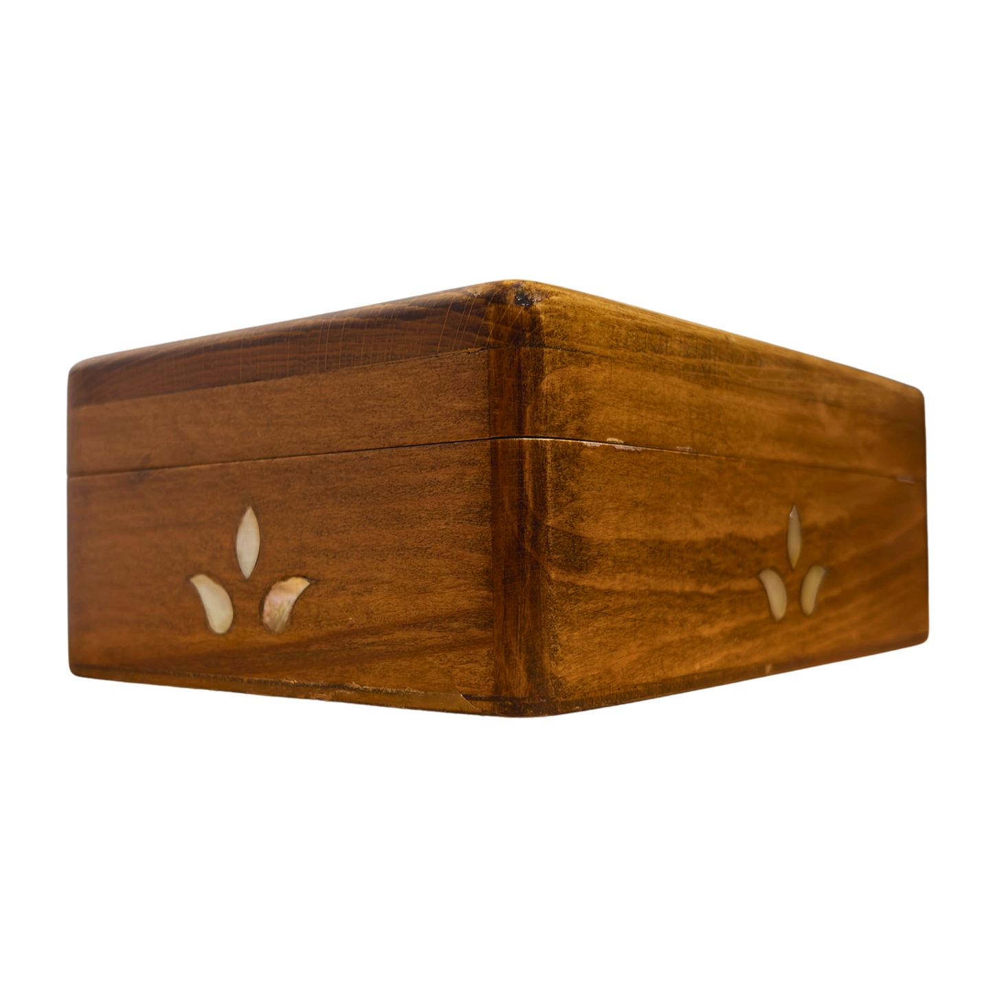 Caixa de Luxo Damascena Artesanal – Madrepérola e Elegância em Veludo
