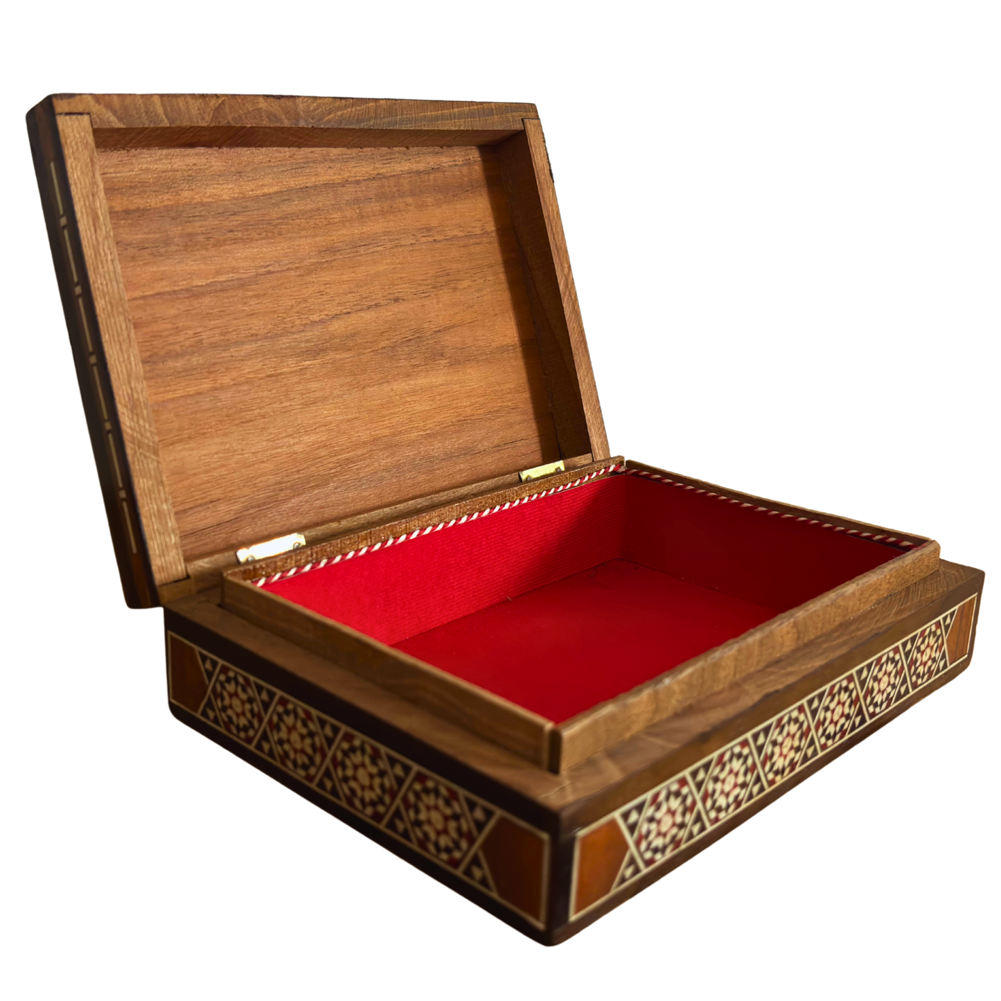 Vintage 1970 Camel Mosaic Jewelry Box – Handcrafted Damascene Art with Mother of Pearl