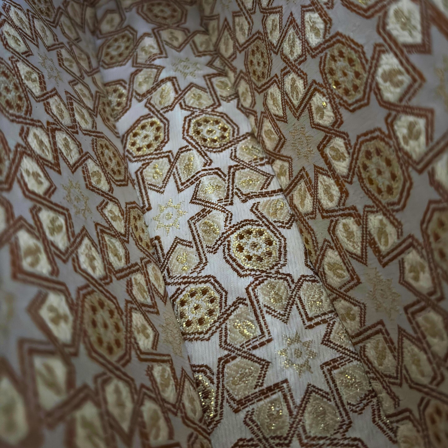 Falak – Clutch Damascena di Lusso con Madreperla e Interno in Broccato