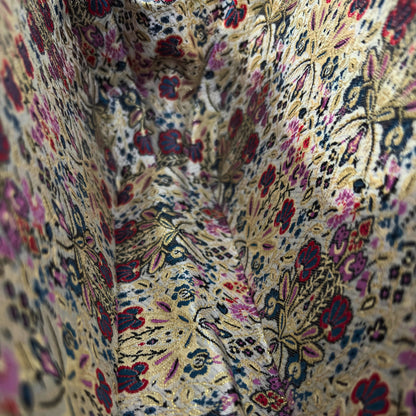 Jouri – Clutch Damascena di Lusso con Madreperla Floreale & Catena di Perle