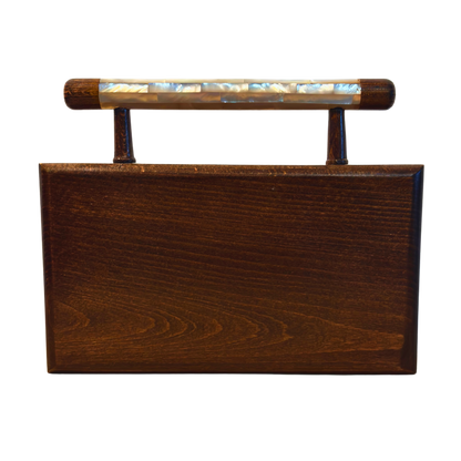 Sham – Pochette Damasquine de Luxe avec Nacre Florale & Brocart