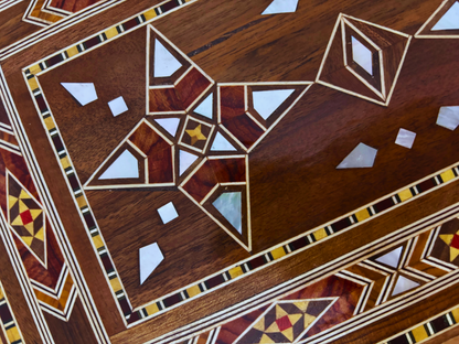 Damascene Mosaic Jewelry Box with Lock – Handcrafted Masterpiece