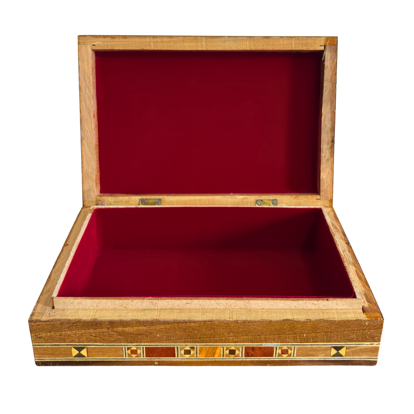 Damascene Wooden Jewelry Box – Handcrafted Oriental Mosaic Art