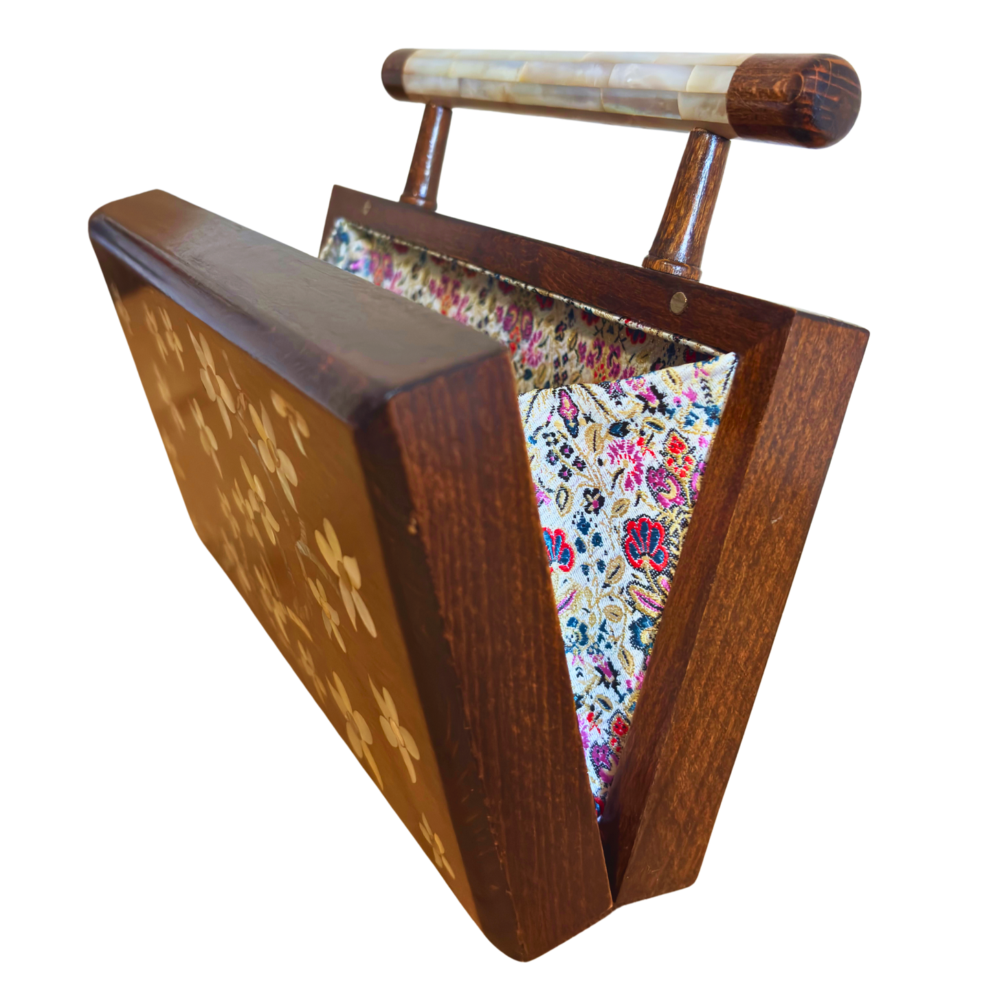 Yasmine – Lüks Şam El Çantası, Sedef İşleme & Brokar Astar