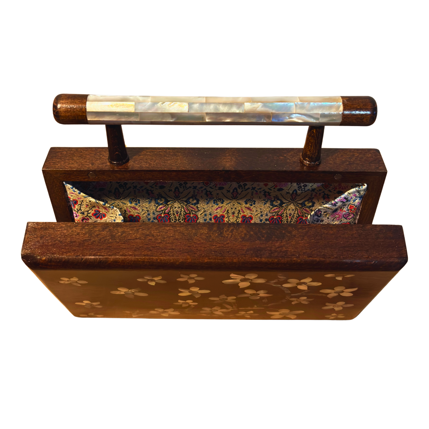 Yasmine – Lüks Şam El Çantası, Sedef İşleme & Brokar Astar