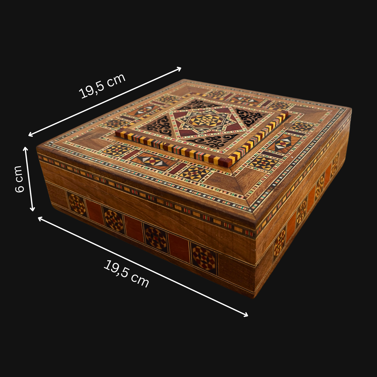 Damascene Mosaic Box – Handcrafted Art for Jewelry & Keepsakes