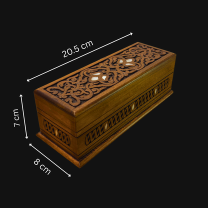 Boîte de Luxe Sculptée à la Main – Nacre & Velours