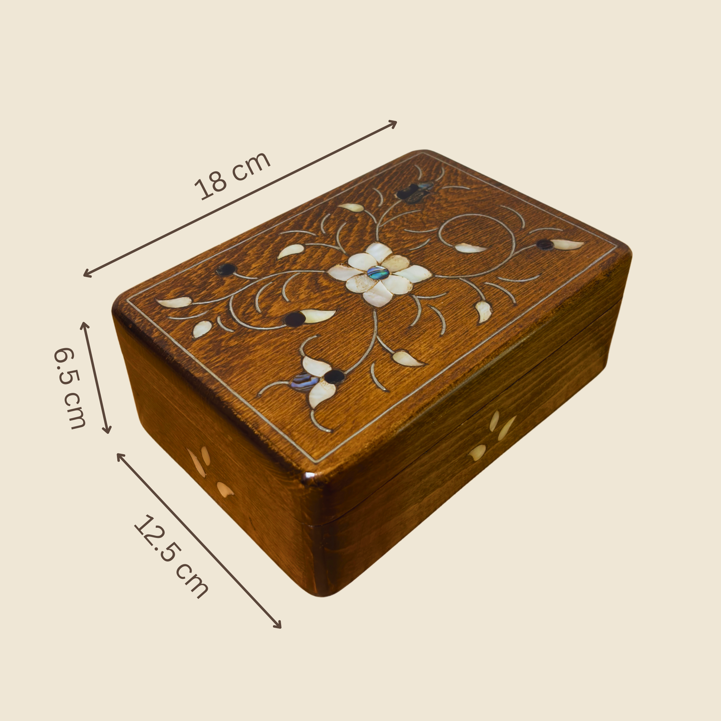 Boîte Damasquine de Luxe Artisanale – Nacre & Velours