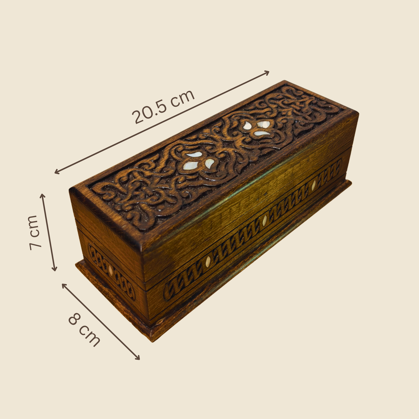 Boîte de Luxe Sculptée à la Main – Nacre & Velours