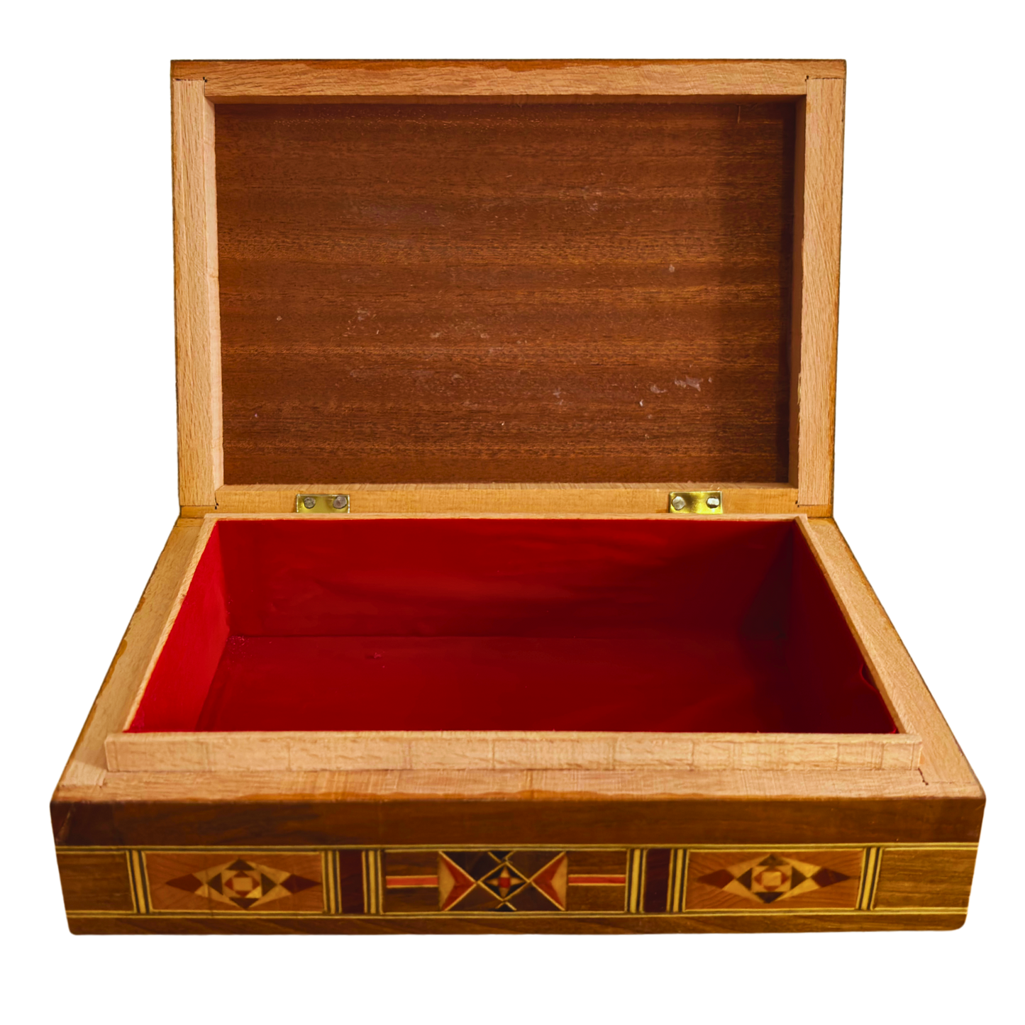 Limited Edition Damascene Mosaic Jewelry Box – Handcrafted with Mother of Pearl Inlay