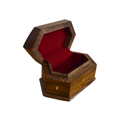 Scatola in Faggio Intagliata a Mano – Madreperla e Velluto, Design Orientale Senza Tempo