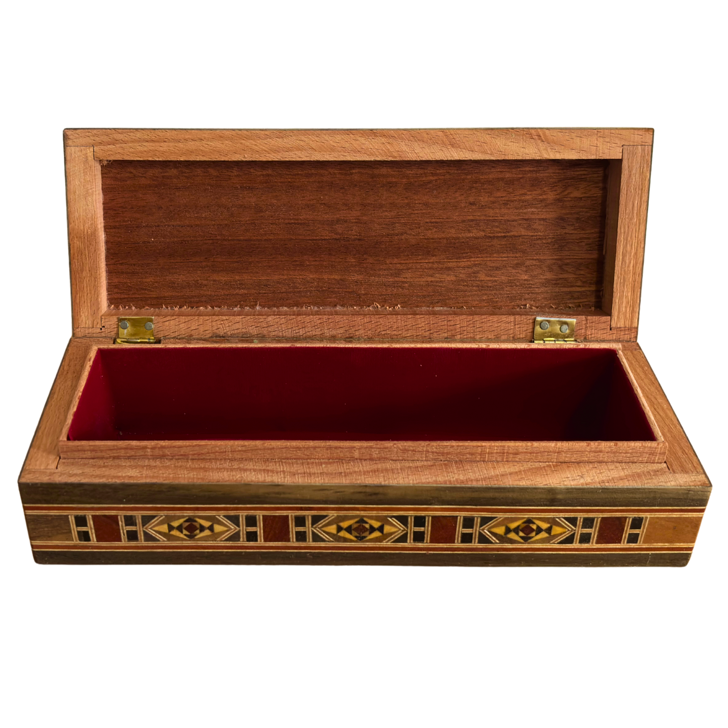 Damascene Mosaic Pen, Jewelry & Rosary Box – Handcrafted Pearl Art