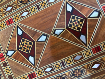 Limited Edition Damascene Mosaic Jewelry Box – Handcrafted with Mother of Pearl Inlay