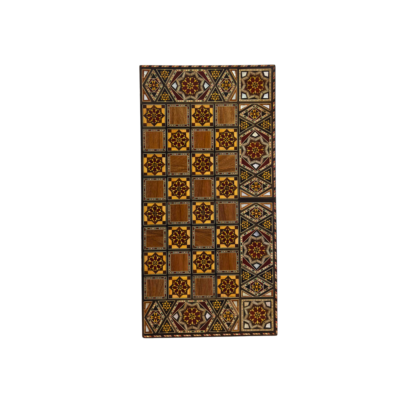 Handcrafted Damascene Backgammon & Chess Table Set by Gaby Al Dayeh – Mother of Pearl Inlay