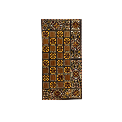 Handcrafted Damascene Backgammon & Chess Table Set by Gaby Al Dayeh – Mother of Pearl Inlay