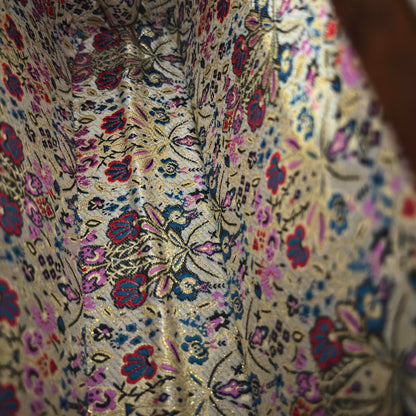 Yasmine – Luxury Damascene Clutch with Mother of Pearl Inlay & Brocade Interior