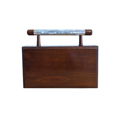 Falak – Clutch Damascena di Lusso con Madreperla e Interno in Broccato