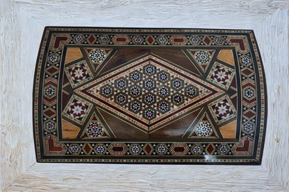 Boîte à Bijoux Damasquinée Vintage – Fait Main en 1970 avec Serrure et Clé