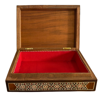 Vintage 1970 Camel Mosaic Jewelry Box – Handcrafted Damascene Art with Mother of Pearl