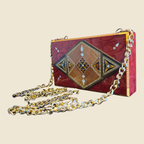 Τσάντα Clutch Noor της Δαμασκού, κλειστή, μπροστινή όψη