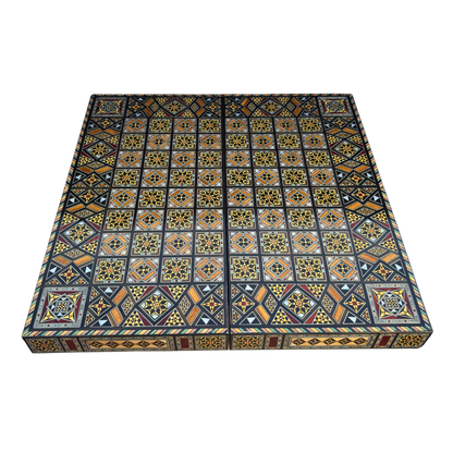 Set di Scacchi e Backgammon di Lusso – Arte Damascena e Madreperla