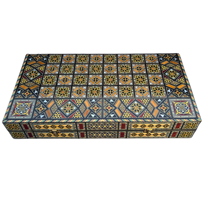 Set di Scacchi e Backgammon di Lusso – Arte Damascena e Madreperla