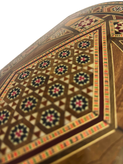 Boîte à Bijoux Damasquinée Vintage – Fait Main en 1970 avec Serrure et Clé