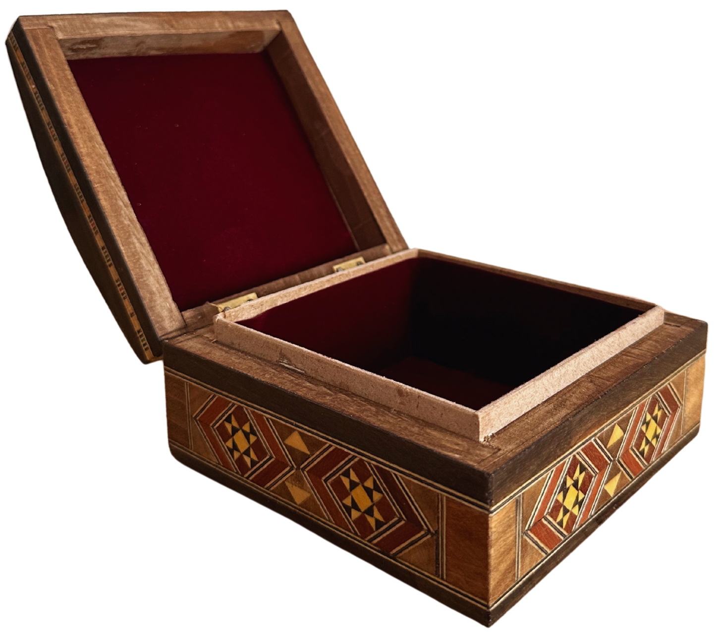 Damascene Mosaic Jewelry Box – Handcrafted Elegance