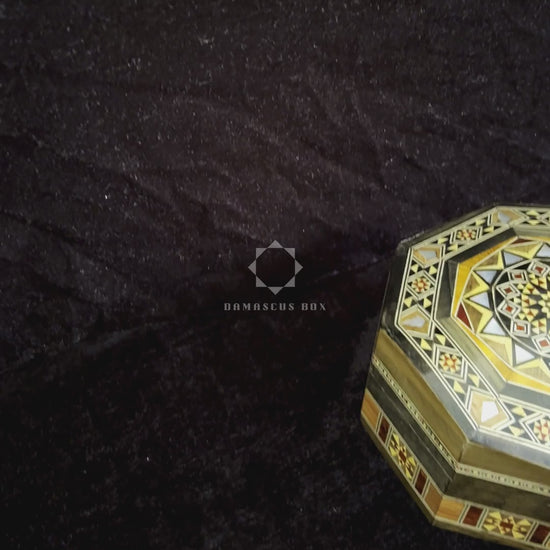 Radiant Mosaic Box video: the closed box, a close-up of the inlay and the open box