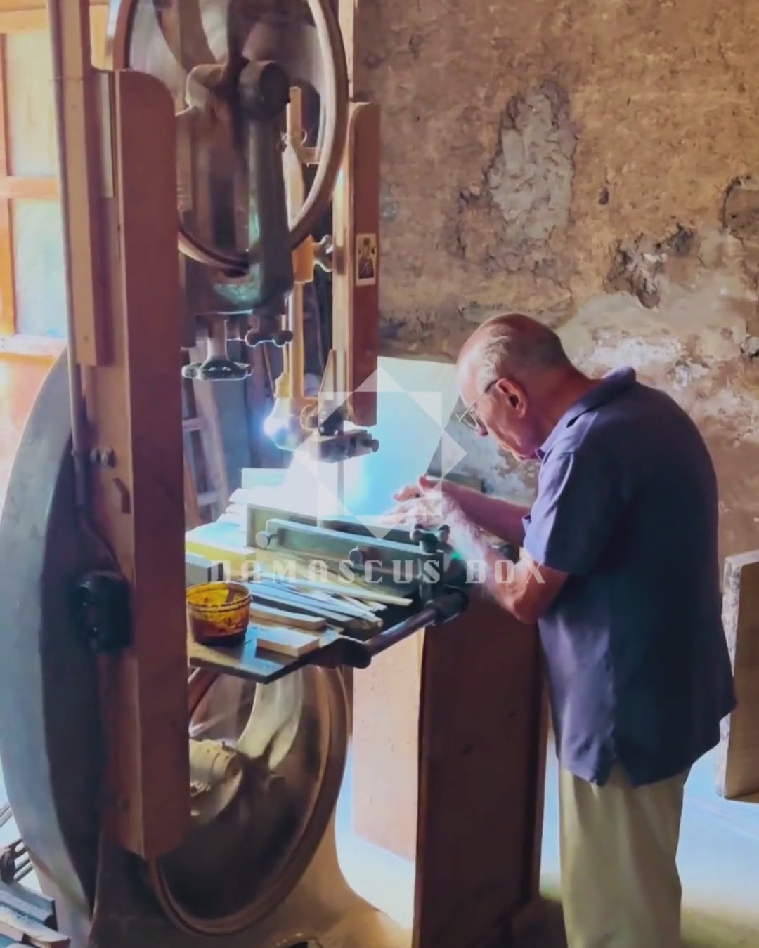 Gaby Al Dayeh at work in his Damascus workshop