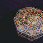 Palace Mosaic Box video: the closed box, a close-up of the inlay and the open box
