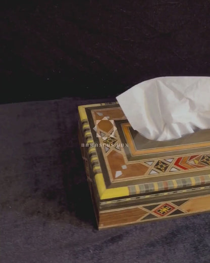 Noir Mosaic Tissue Box